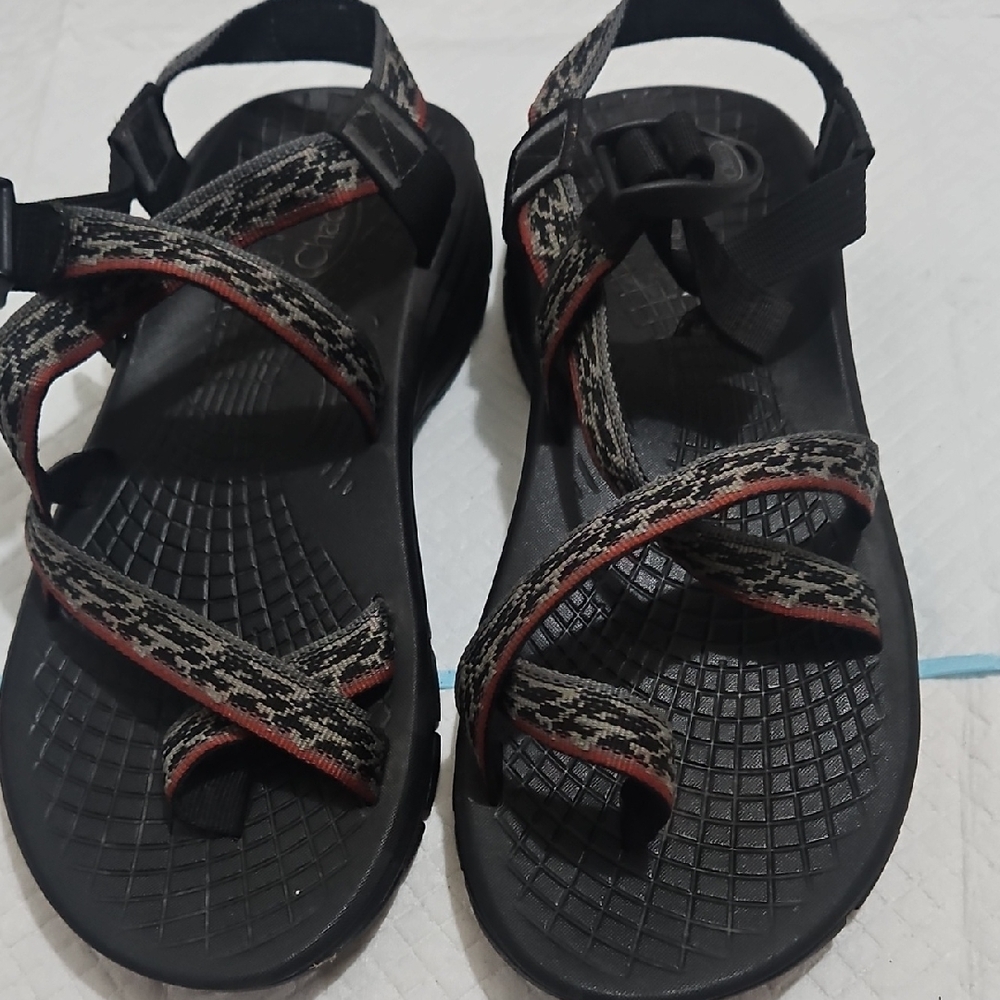 Chaco ZX1 Classic Mens Black and Red Strappy Sandals